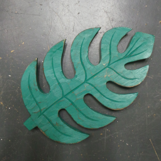 Wooden Carved Leaf platter or decoration